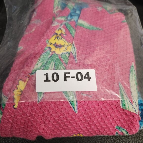 Vintage 90s Lilly Pulitzer Sheath Dress Women 4 Pink Floral Waffle Knit - Picture 13 of 13